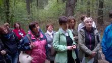 Nauczyciele w lesie