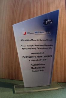 Nadleśnictwo Maskulińskie wyróżnione!