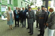 Powitanie Marszałka Piłsudskiego przed białostocką dyrekcją LP